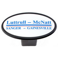 Laminate Trailer Hitch Cover - White Reflective Material